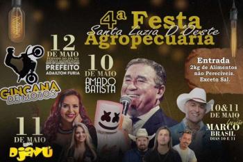 4ª Festa Agropecuária de Santa Luzia do Oeste segue até domingo (12)