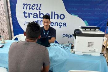 ”É uma ação importante para a população”, afirma morador sobre atendimento itinerante da Águas de Ariquemes no bairro Bela Vista