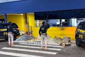 PRF apreende carregamento de drogas  em carreta na BR-364