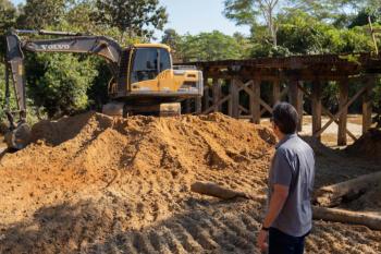 Prefeitura de Jaru inicia construção da 2ª ponte de concreto e aço do município