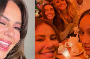 Paolla Oliveira abre álbum de fotos de agosto e posa com famosas