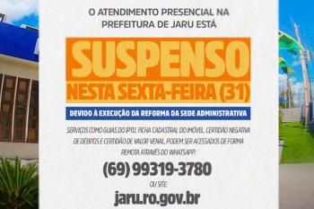 Prefeitura informa que atendimento ao público será realizado exclusivamente de forma remota 