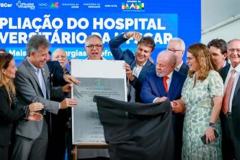 Lula inaugura novas áreas de hospital universitário de São Carlos