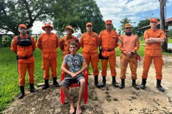 Corpo de Bombeiros Militar de Rondônia localiza jovem desaparecido em Cacaulândia