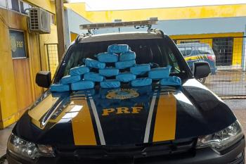 PRF apreende mais de 20 KG de pasta base de cocaína em Ji-Paraná