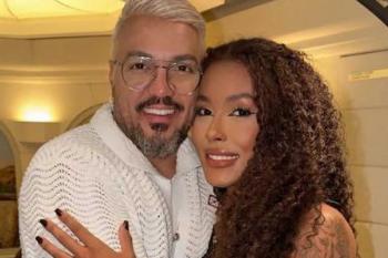 Irmã de Gracyanne posta foto com Belo durante cruzeiro do cantor: “Te amo”