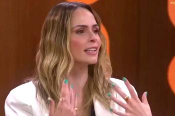 Ana Paula Renault chora ao falar da morte do pai: 