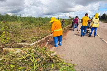 Limpeza urbana avança em três avenidas da capital; serviços contemplam vias de grande fluxo da capital