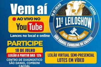 ASSDACO altera data da 11ª edição do LeiloShow e confirma evento para 18 de julho em Cacoal