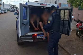 Quatro são detidos após furto em loja na Zona Sul de Porto Velho