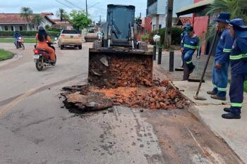 Moradores comemoram recuperação de ruas em Ji-Paraná