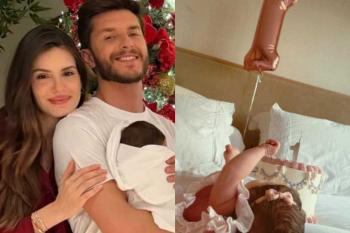 Camila Queiroz e Klebber Toledo celebram um mês de Clara: “Maior papel das nossas vidas”