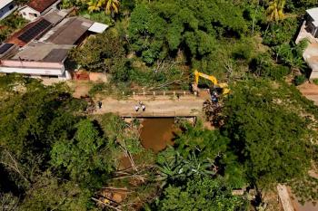 Prefeitura dá início às obras de galeria de concreto que irá substituir ponte de pista única na rua Rio Grande do Norte