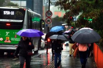 Sudeste pode ter grande volume de chuva nesta quarta-feira