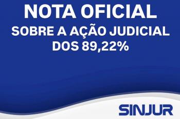Nota Oficial do Sindicato dos Servidores do Poder Judiciário sobre ação judicial dos 89%