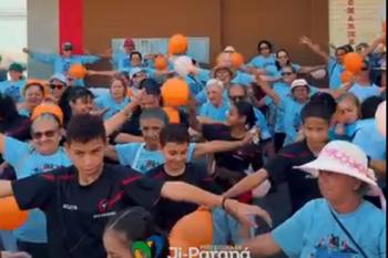 Caminhada Intergeracional em Ji-Paraná reuniu idosos, crianças e adultos em um momento de convivência