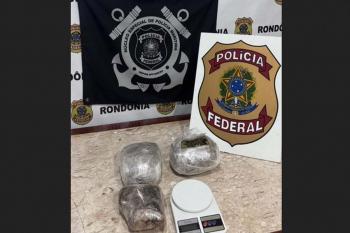 PF apreende drogas e prende homem em flagrante em Guajará-Mirim