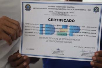 Reeducandos concluem curso de pedreiro promovido pelo Idep na unidade masculina de Porto Velho