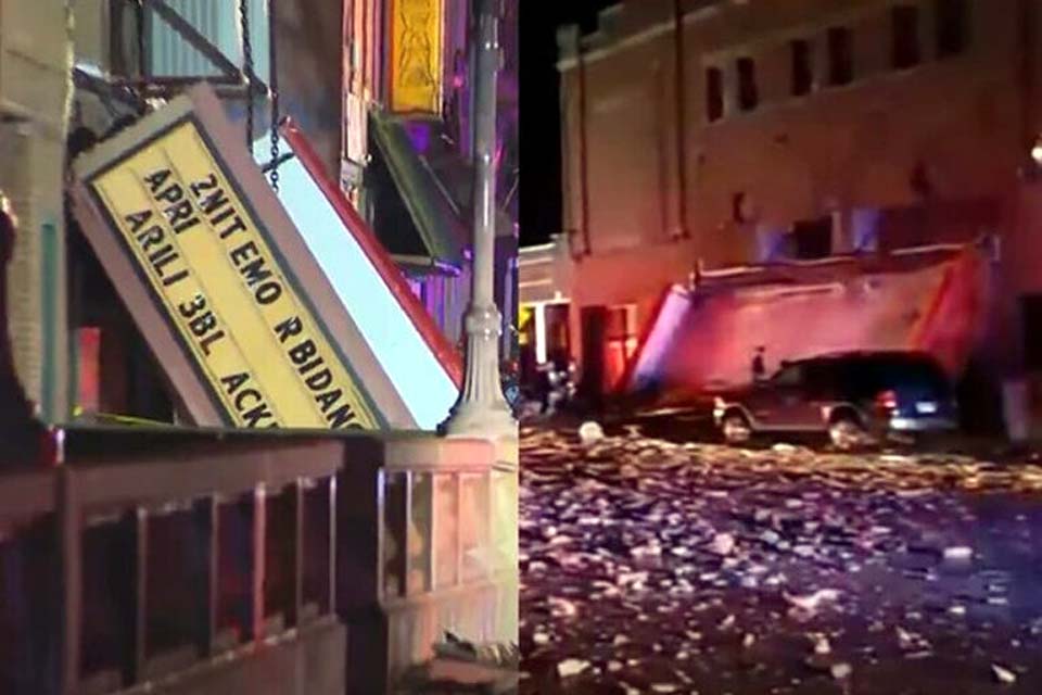 Uma pessoa morre e 28 ficam feridas após teto de teatro desabar durante tempestade