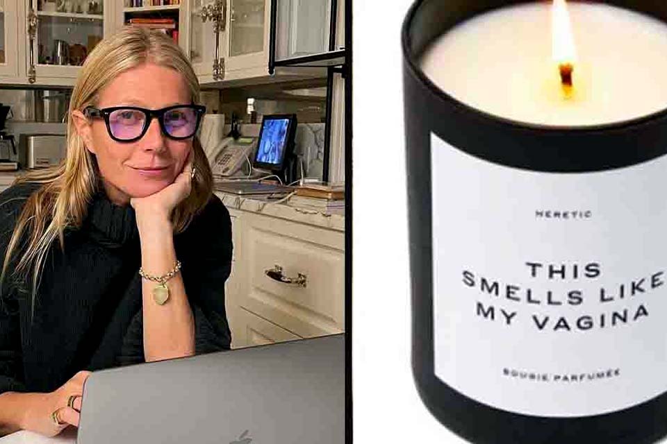 Vela com essência de vagina de Gwyneth Paltrow explode na casa de cliente
