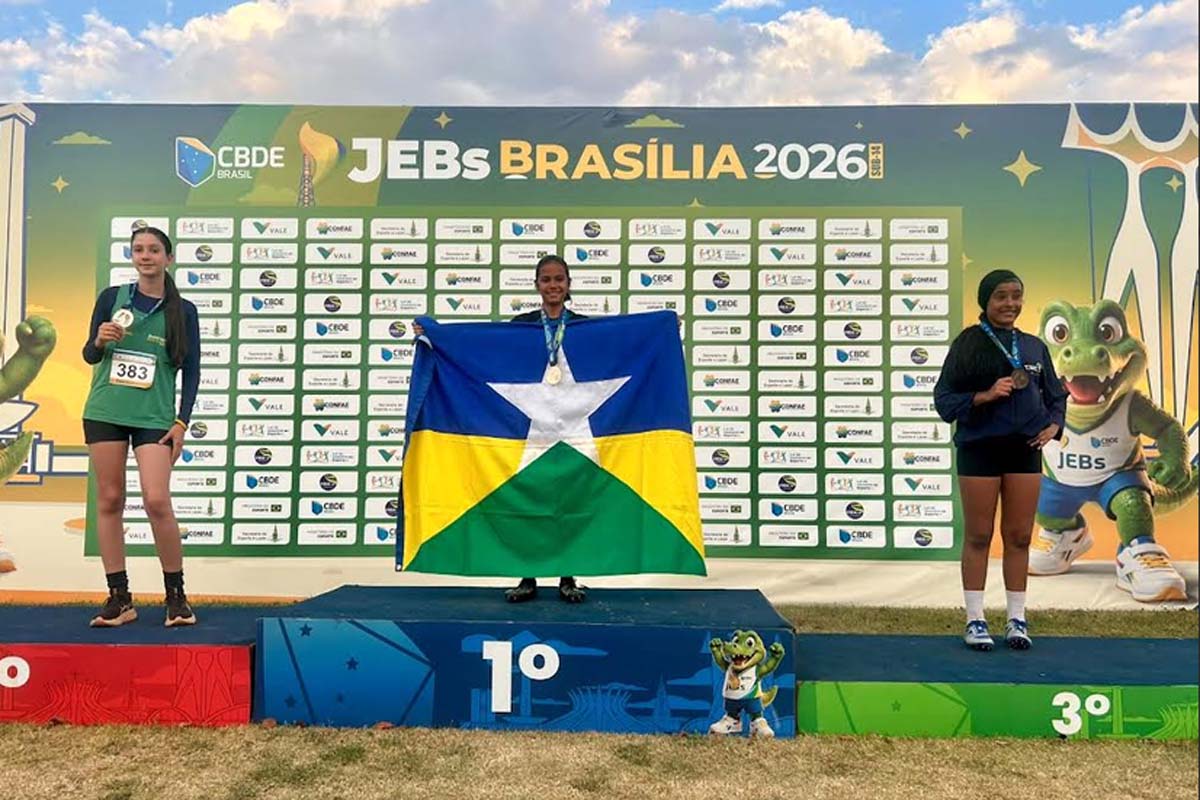 Rondônia conquista primeira medalha de ouro nos JEBs 2026 com atleta de 13 anos