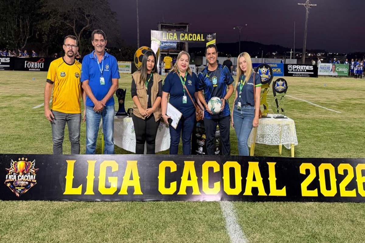 Cássio Góis fortalece o esporte e apoia a Liga Cacoal de Futebol Society com investimento