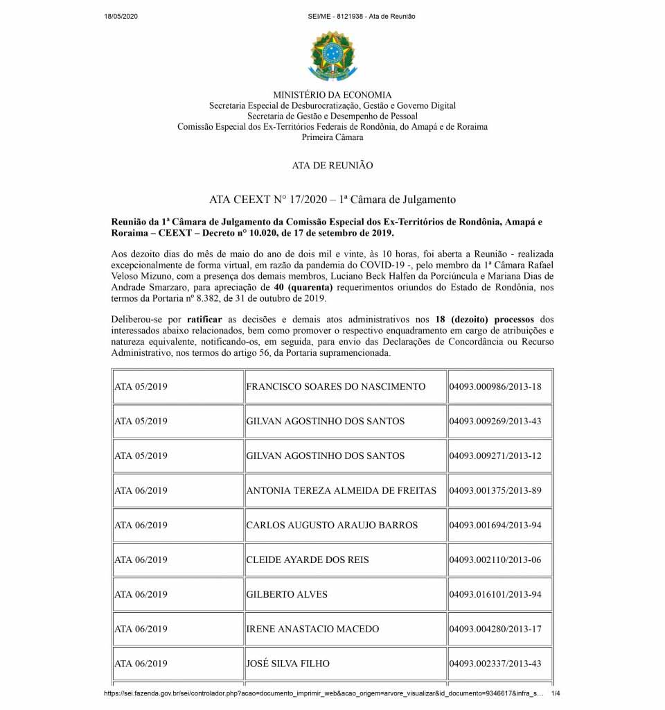 TRANSPOSIÇÃO - Sindsef orienta servidores notificados na ATA da CEEXT para providências imediatas - 1