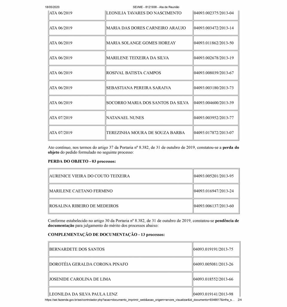 TRANSPOSIÇÃO - Sindsef orienta servidores notificados na ATA da CEEXT para providências imediatas - 2
