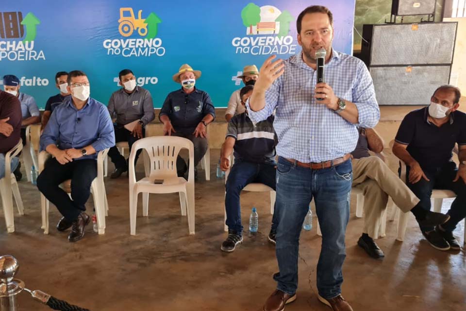 Presidente da ALE-RO Alex Redano prestigia lançamento de obras e ações do Governo em Costa Marques