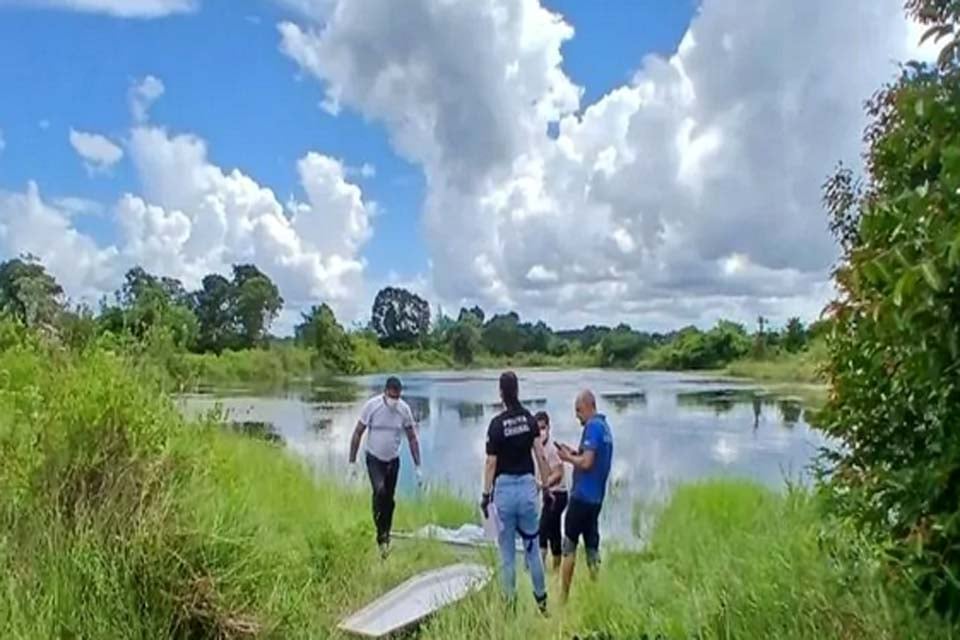 Homem é encontrado morto a golpes de faca dentro de lago em Pimenta Bueno