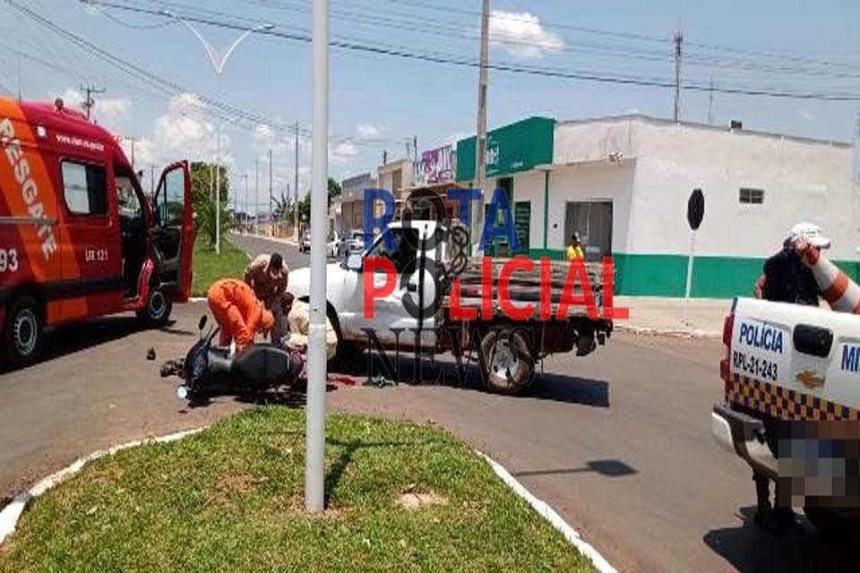 Motociclista de 18 anos morre em colisão com caminhonete em Vilhena