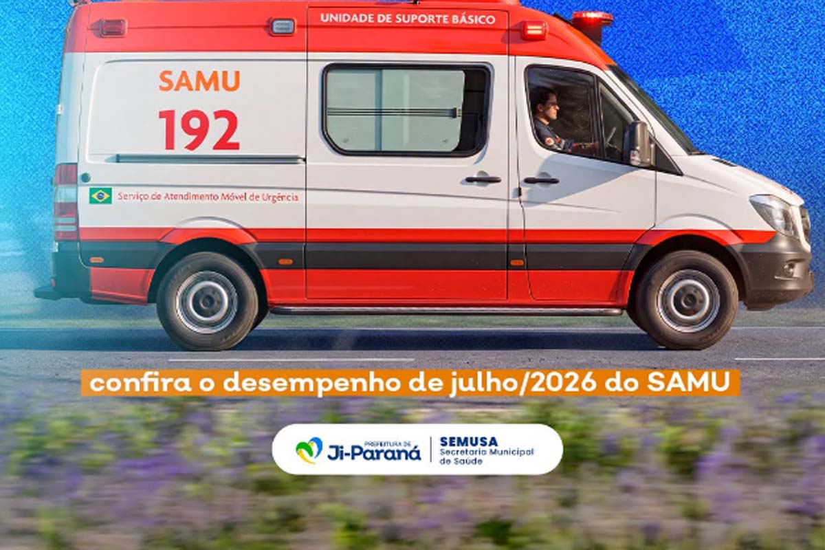 SAMU: Central de Regulação das Urgências recebeu 872 chamadas no mês de julho