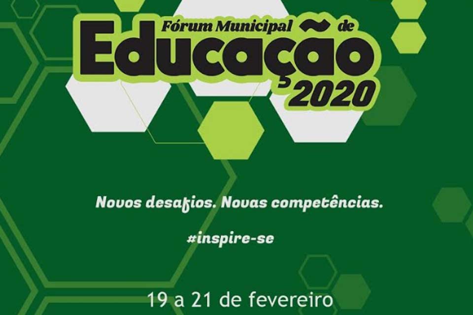 Município receberá palestrantes renomados no Fórum Municipal de Educação 2020