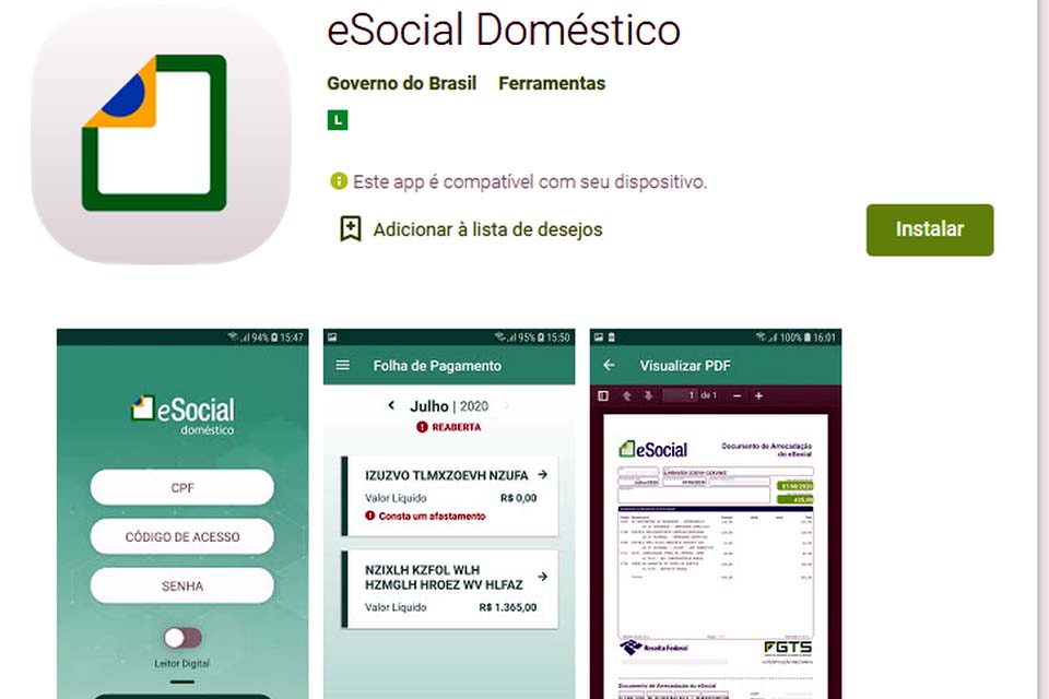 Governo lança aplicativo eSocial Doméstico para dispositivos móveis
