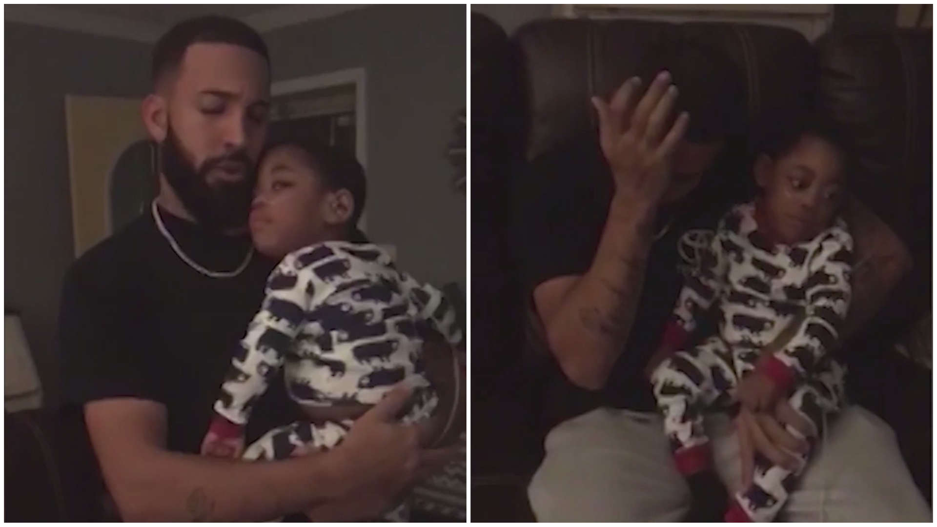 Pai se emociona ao cantar para filho com deficiência