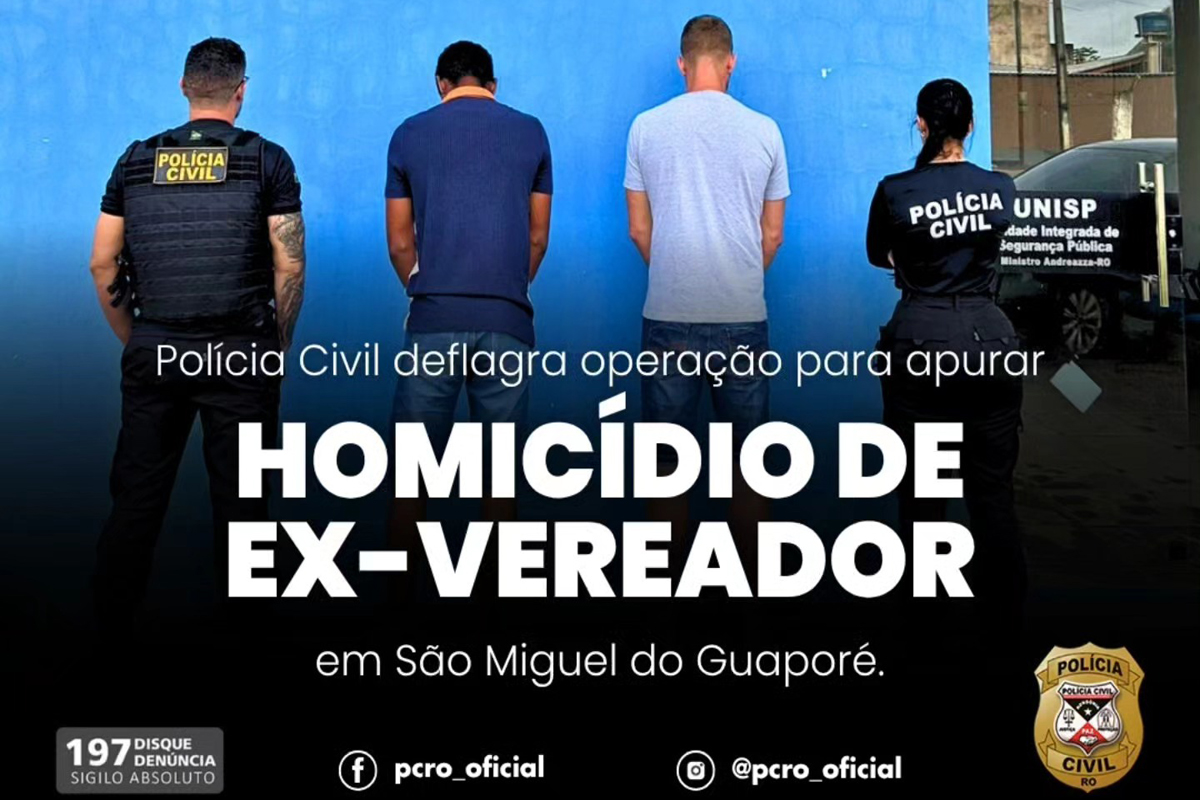 Polícia Civil deflagra operação para apurar homicídio de ex-vereador 