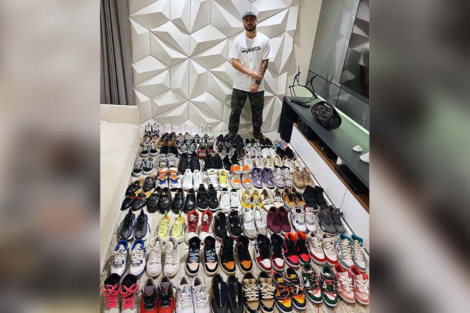Kevinho rebate críticas após exibir coleção de tênis: “Unfollow é livre”