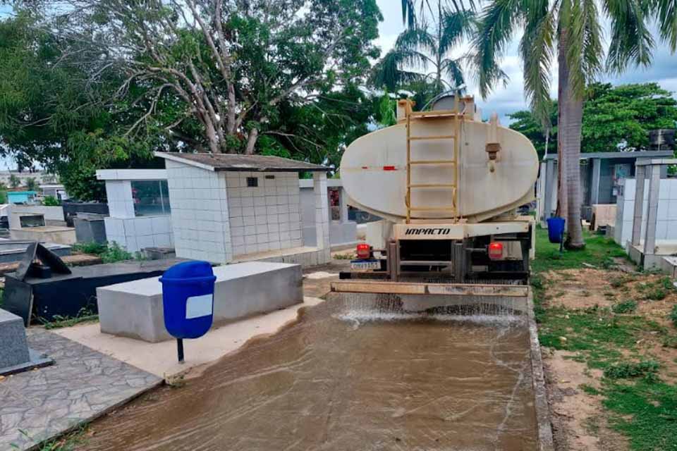 Prefeitura revitaliza Cemitério da Saudade demonstrando compromisso com a manutenção dos espaços públicos