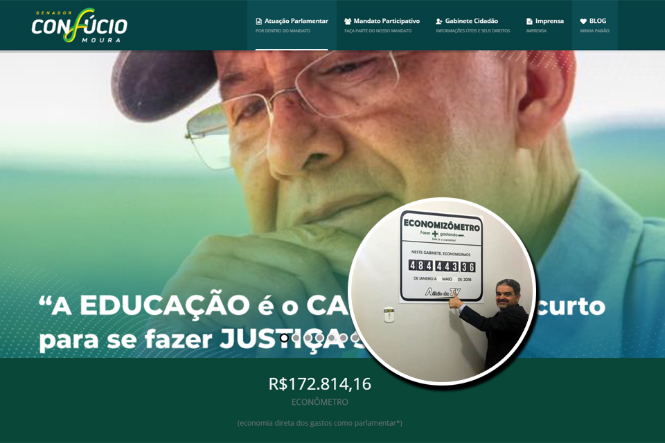 Senador Confúcio Moura copia o “demagogitômetro” do deputado estadual Aélcio da TV