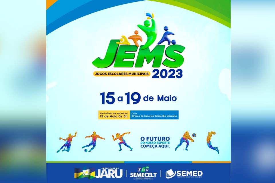 Abertura dos Jogos Escolares Municipais de Jaru será na próxima segunda-feira, 15