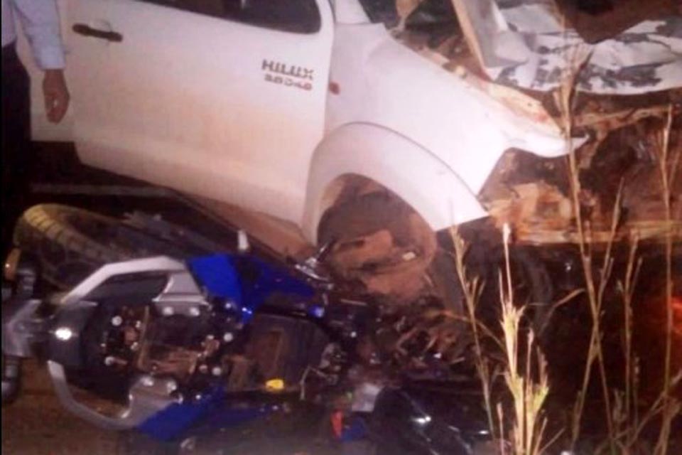 Motociclista morre em colisão com caminhonete na BR- 429