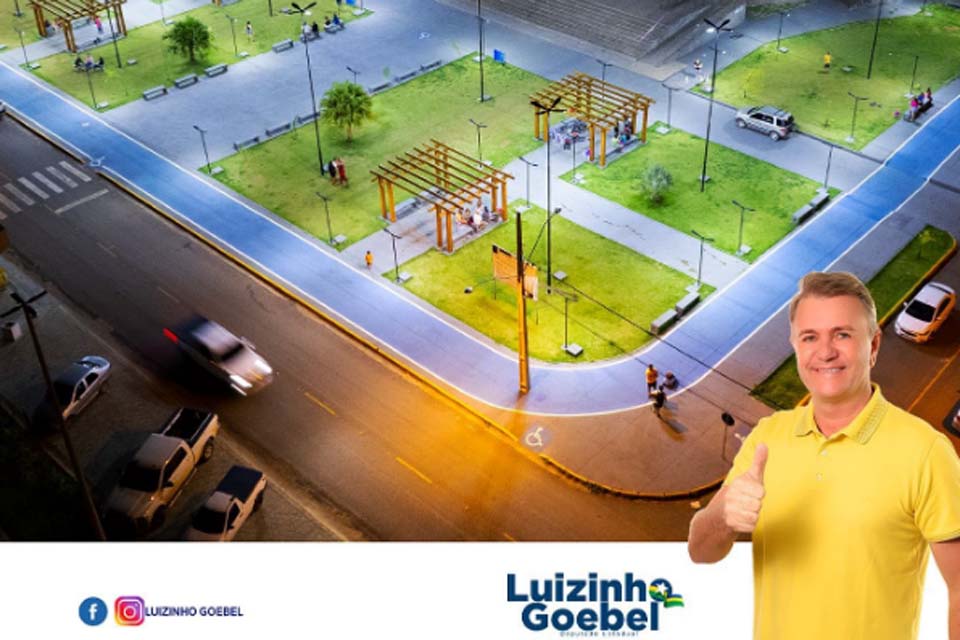 Deputado Luizinho Goebel anuncia revitalização da praça da Igreja Matriz em Colorado do Oeste