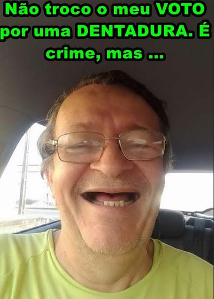 Professor Nazareno, o mais polêmico do Norte, escreve: Trocar voto por dentadura