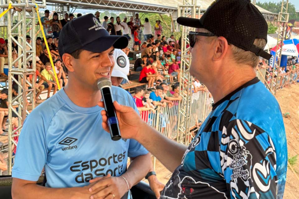 Cacoal se prepara para o Campeonato Estadual de Motocross com apoio do deputado Cássio Gois