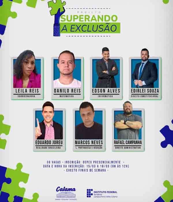 Ainda há vagas para o curso preparatório para concursos públicos no IFRO Campus Calama