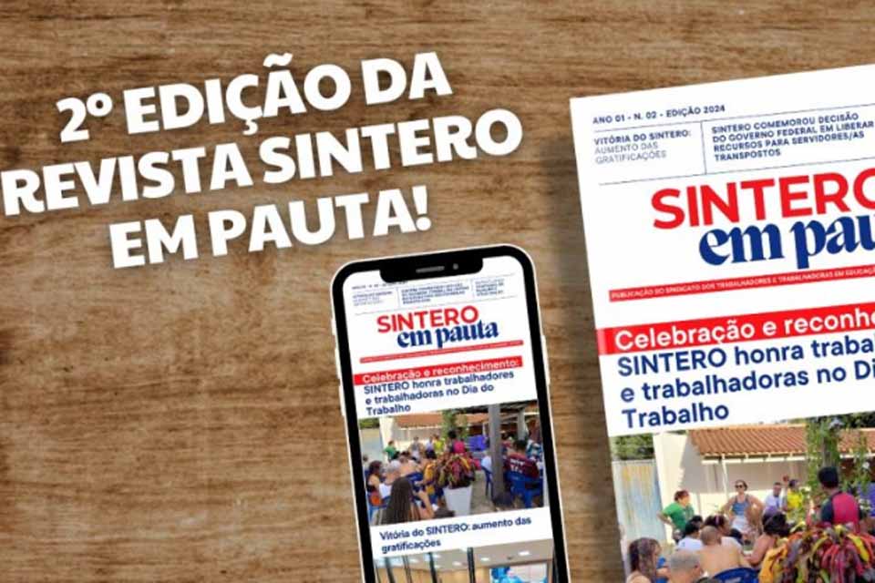 SINTERO lança segunda edição da revista “SINTERO em Pauta”; publicação destaca as ações realizadas entre maio e agosto