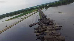 Inundações causam descarrilamento de trens nos EUA