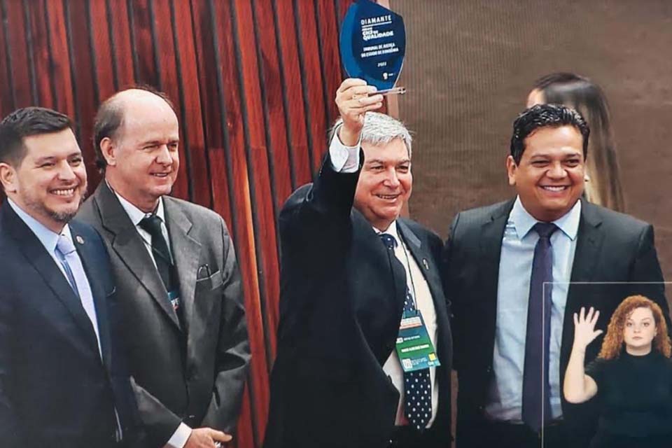 Ameron parabeniza TJRO pela conquista do Selo Diamante do Prêmio CNJ de Qualidade pela quarta vez
