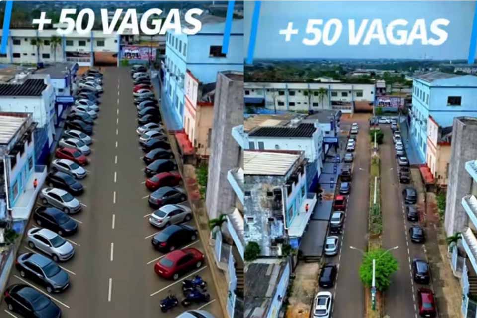 Rua Irmã Capelli contará com vagas em 45° para melhorar o trânsito e comércio próximo a av. Sete de Setembro