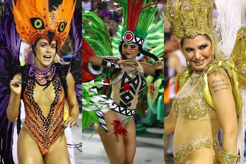 FOTOS - Monique Alfradique, Mileide Mihaile e Antonia Fontenelle no desfile da Grande Rio